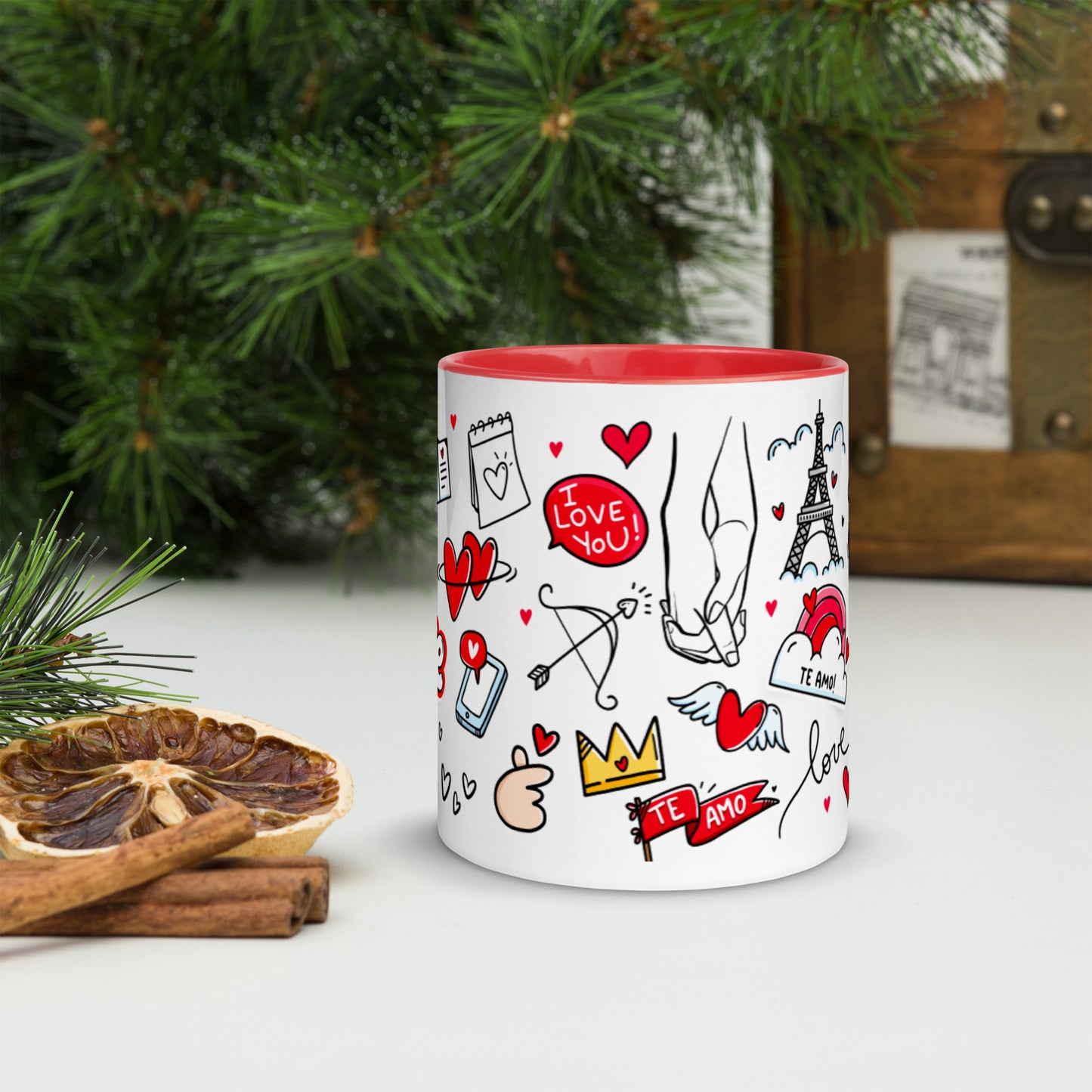 Taza color interior"love-majesmajo"