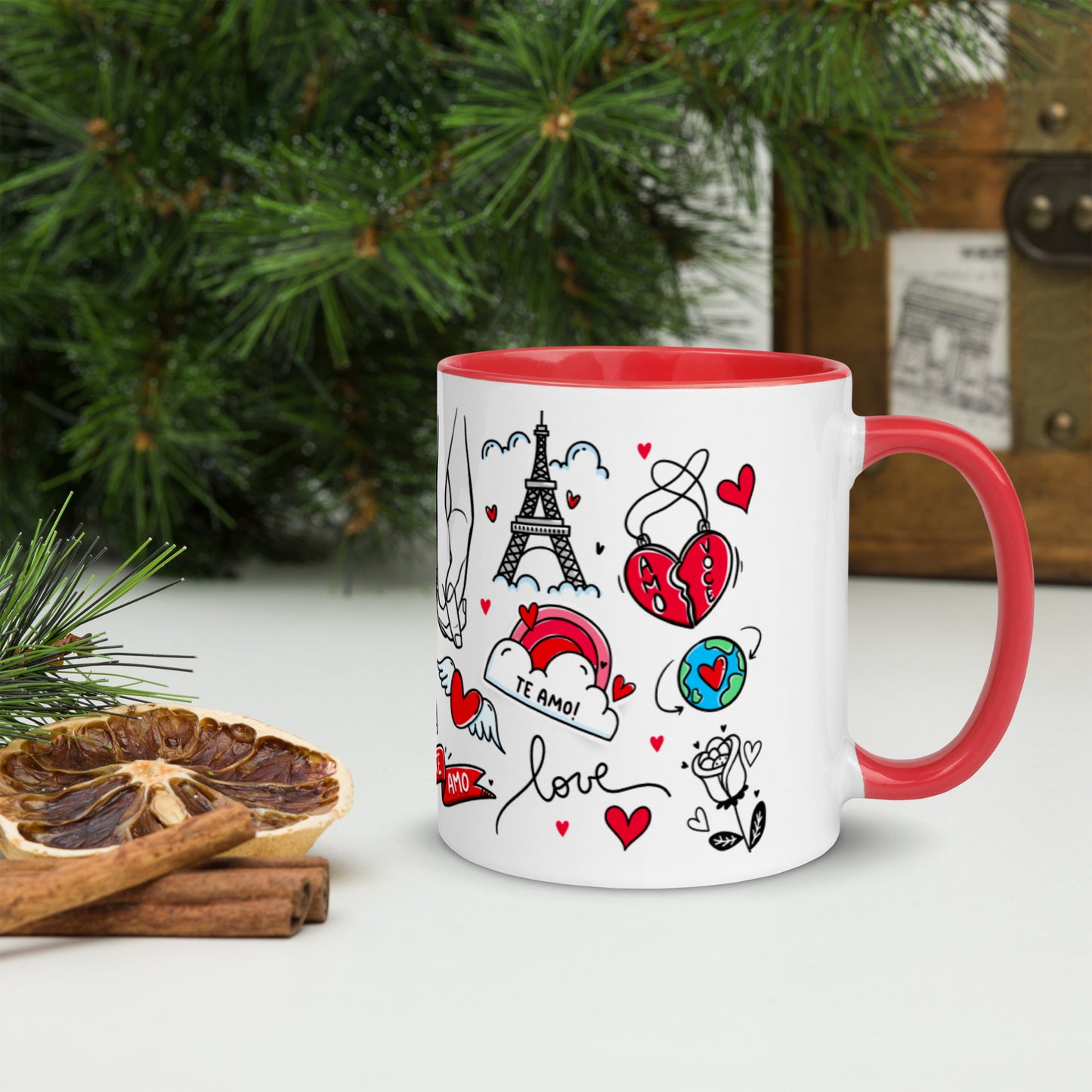 Taza color interior"love-majesmajo"