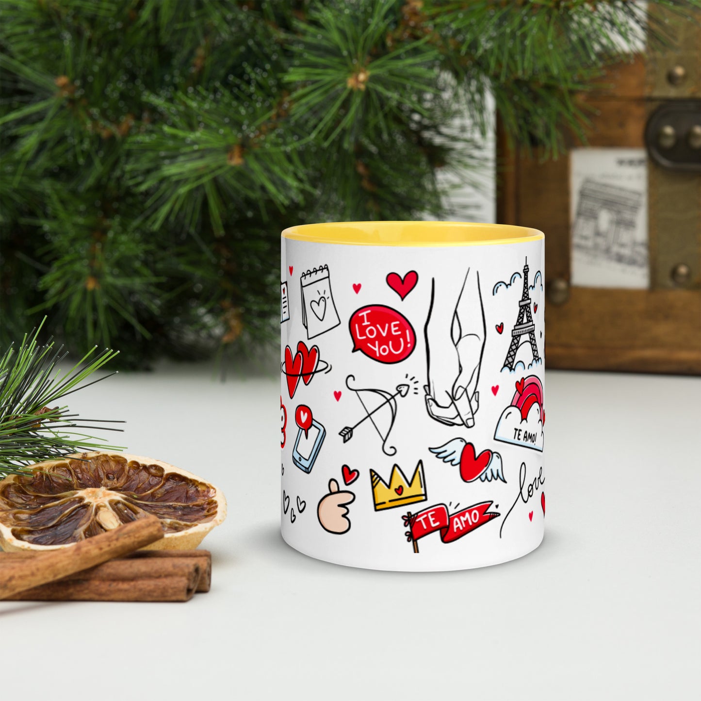 Taza color interior"love-majesmajo"