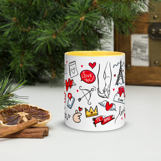 Taza color interior"love-majesmajo"