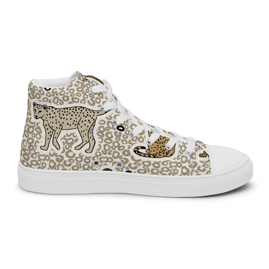 Zapatillas de lona de caña alta para mujer"felina"