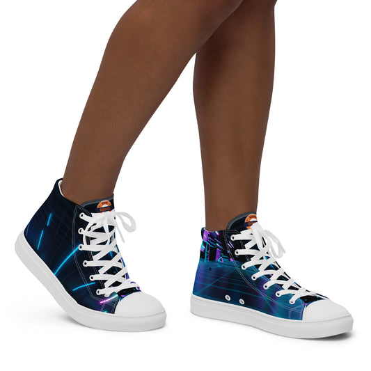 Zapatillas de lona de caña alta para mujer"Kashihara"